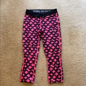 Nike Dri-Fit X-Small Pink and Black Leggings